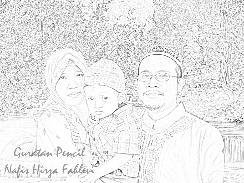 Gambar Siuchian Lukis Wajah Keluarga Bratanata Illustrasi Sketsa